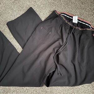 HeartSoul Black Scrubs with Elastic Waistband